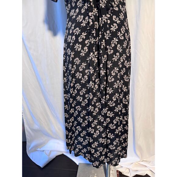 Vintage 80s SABRILA New York Floral Button Front Maxi Dress Large - Elaine Style - Picture 8 of 11